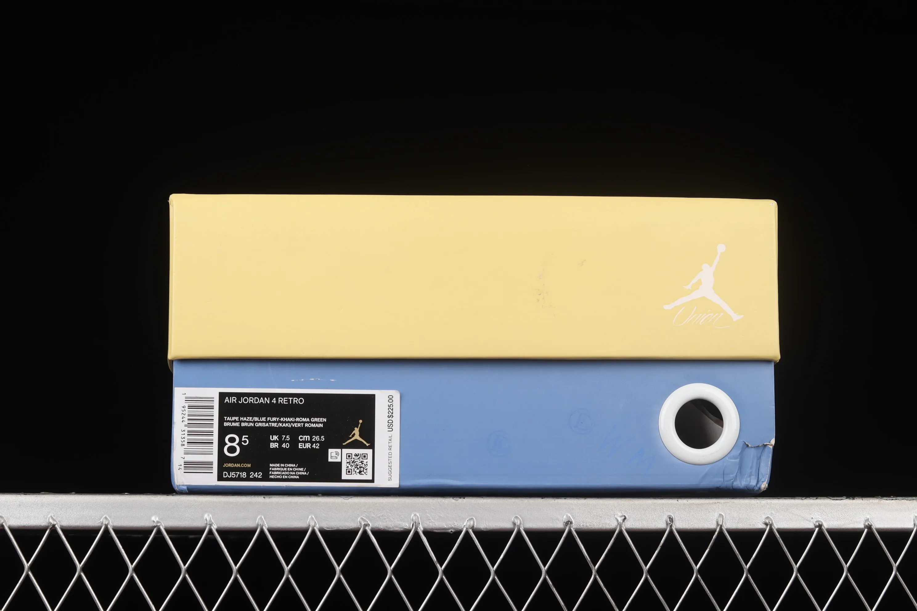 All categories Air Jordan Jordan series basketball shoes Air Jordan 4 foreign trade version Union La x Air Jordan 4 Retro "Taupe Haze" AJ4 Joe 4 taupe DJ5718-242